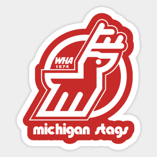 DEFUNCT - Michigan Stags Hockey Sticker